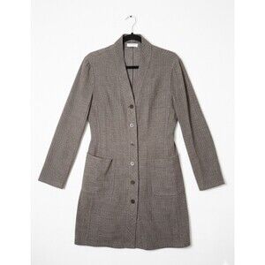 VTG Giorgio Armani Le Collezioni Tweed Long Jacket Mini Dress US S 6 Made Italy